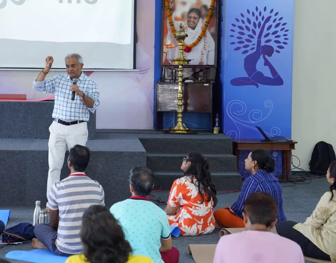 all-campus Integrated Amrita Meditation (IAM) Faculty Training Program was successfully conducted at our Amritapuri Campus from March 31 to April 2, 2026, bringing together 125 faculty members from across all campuses.