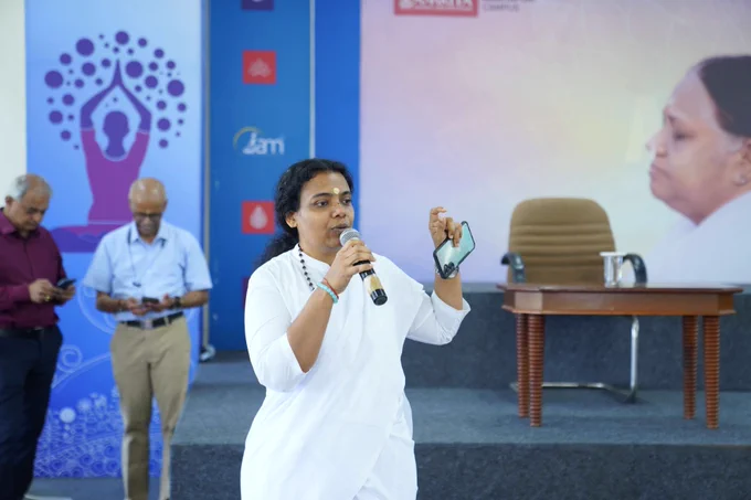 all-campus Integrated Amrita Meditation (IAM) Faculty Training Program was successfully conducted at our Amritapuri Campus from March 31 to April 2, 2026, bringing together 125 faculty members from across all campuses.