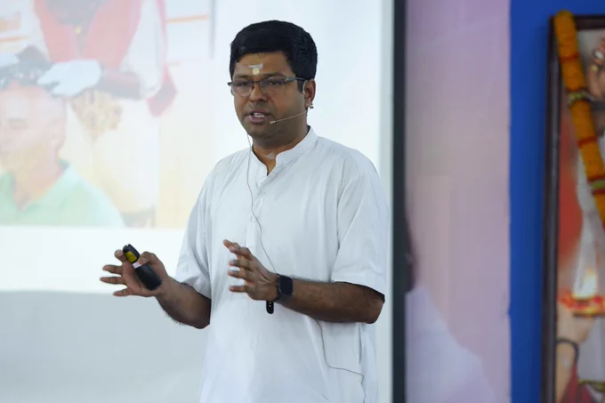 all-campus Integrated Amrita Meditation (IAM) Faculty Training Program was successfully conducted at our Amritapuri Campus from March 31 to April 2, 2026, bringing together 125 faculty members from across all campuses.