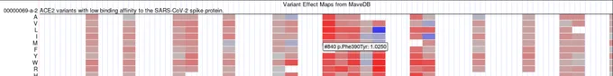 Heatmap display in the UCSC Genome Browser
