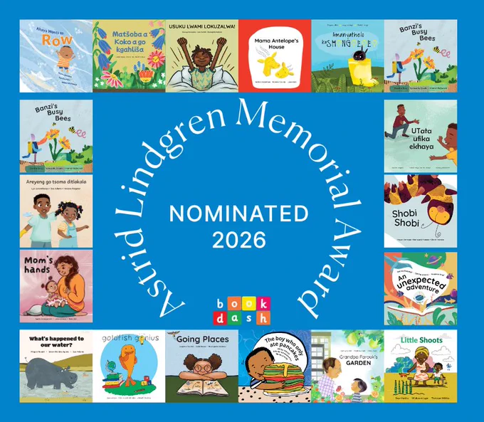 Book Dash has been nominated for the Astrid Lindgren Memorial Awards 2026.

A total of 263 candidates from 74 countries have been nominated for the 2026 award. The list includes authors and illustrators, as well as storytellers and reading promoters. The nominations have been submitted by organisations from all over the world. The list of candidates is now public at alma.se/en.

We are elated to be nominated for such a prestigious award alongside so many esteemed candidates.

#astridlindgrenmemorialaward #ALMA2026 #alma2026
#everychild100books #bookdash #earlybookownership #bookdashstories
