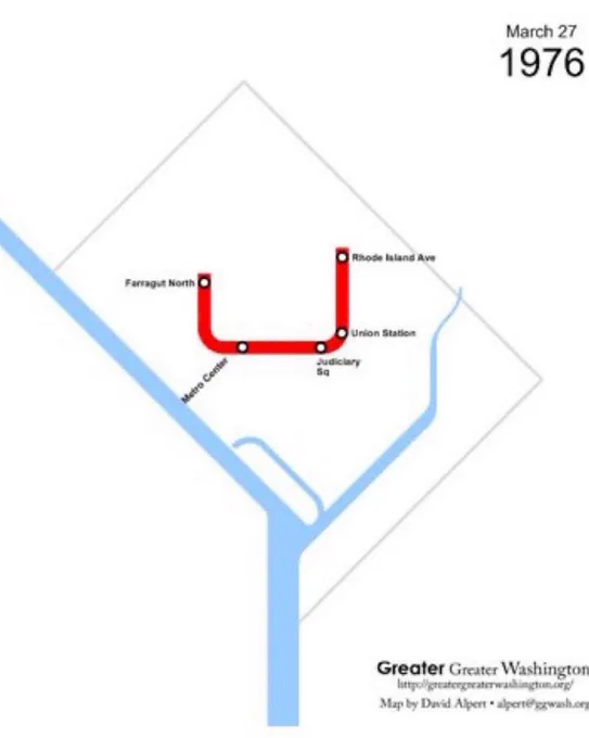 Metro Map at 3/27/76 ribbon cutting