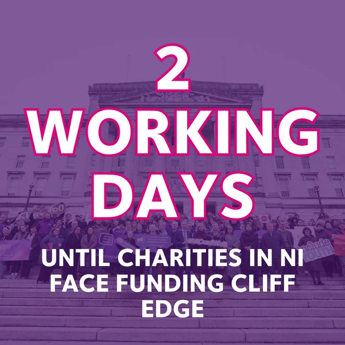 2 working days until charities in NI face funding cliff edge