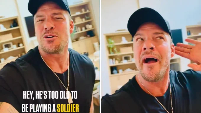 Alan Ritchson responds to age backlash over 'War Machine' role, citing the Army's enlistment change