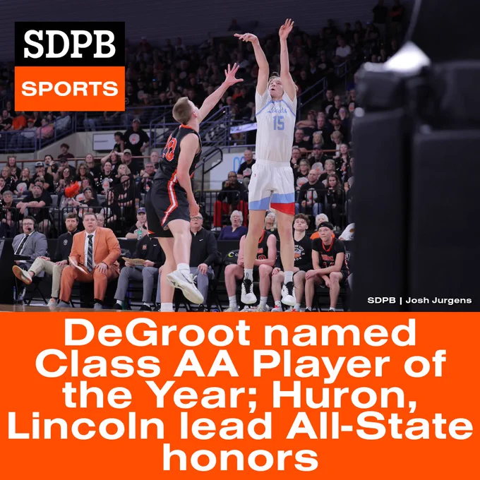 DeGroot named Class AA Player of the Year; Huron, Lincoln lead All-State honors