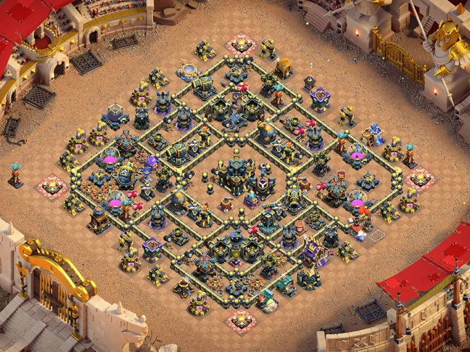 Best TH17 Legend Base - Anti 2 Star Layout with Links For Clash of Clans - Copy this Town Hall Level 17 Base Directly in Game.