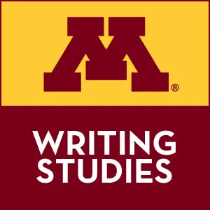 maroon and gold writing studies logo