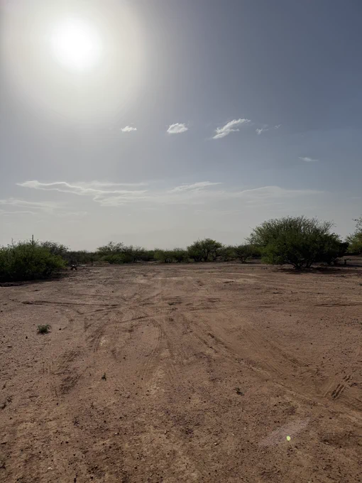 There are usually mountains there. But DUST