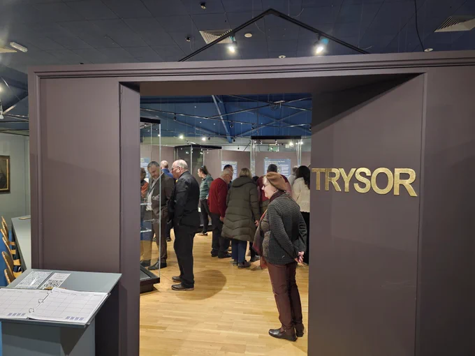 Entrance to the Trysor exhibition