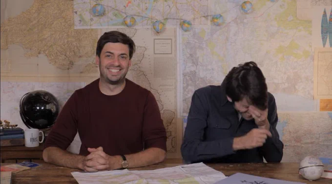 Me and Mark laughing