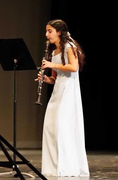 A clarinet player from Austin Bowie High School at the 2026 UIL State Chamber Music Festival.