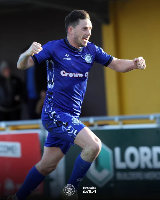 Ian Henderson celebrates.