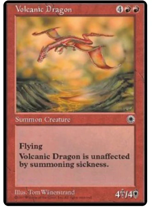 Carta "Dragón Volcánico" de Portal