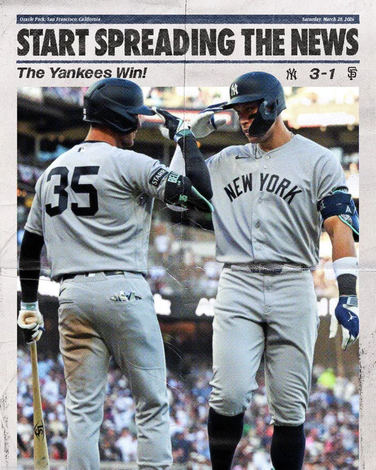 FINAL: Yankees 3, Giants 1. 
