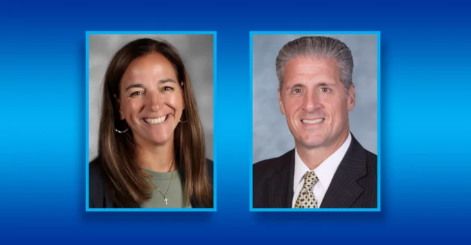 Portraits of the two education award winners: Dana Mulligan, 6th Yr. '06, and Anthony 