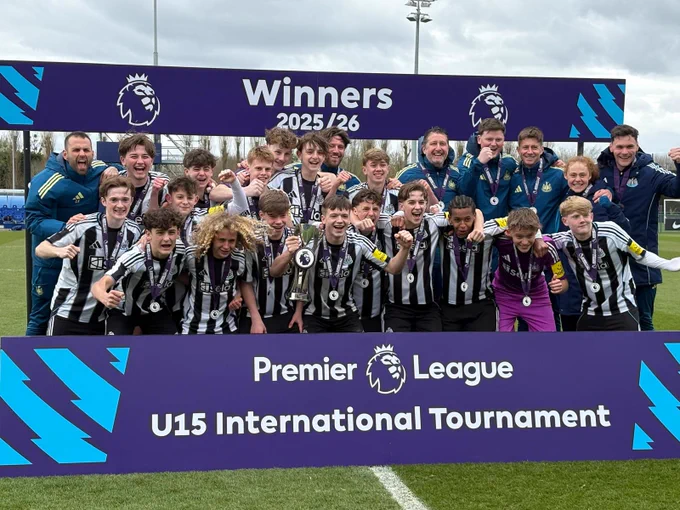 Newcastle United U15s win the Premier League International Tournament