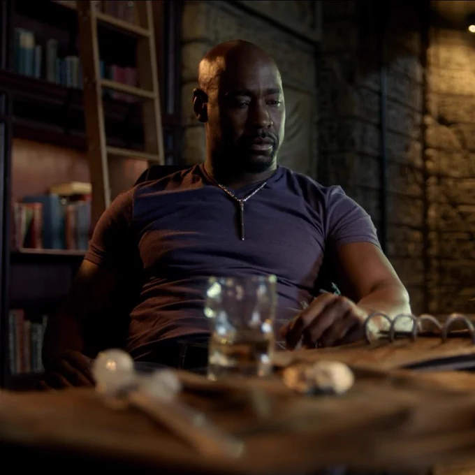 Amenadiel looks for information.