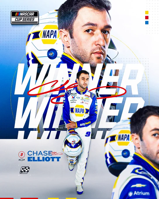 Winner graphic for Chase Elliott.