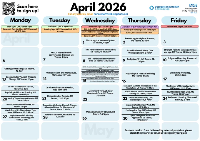 April calendar