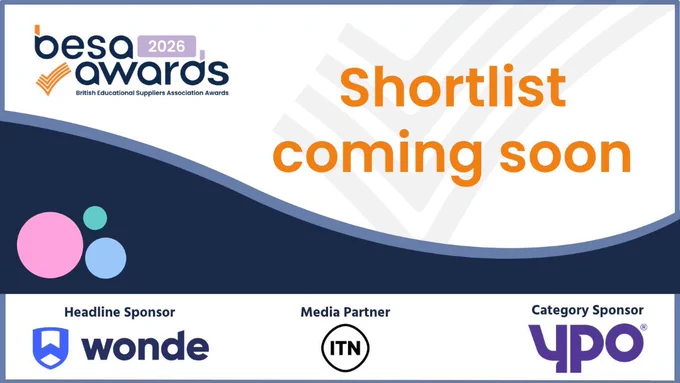 A visual asset for BESA's 2026 Awards, with the text 'Shortlist coming soon'.