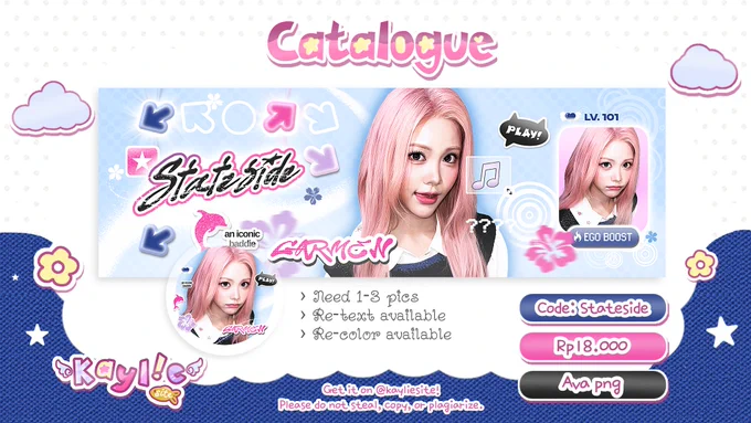 Layout model Carmen ufs 17k

╭ 𖹭𝅄 Code: Stateside 🐬
🪙 Optip special price Rp17.000
🩷 Get ava png, free re-text
💳 Payment QRIS
💌 Don't forget to @kayliesite after DM!
