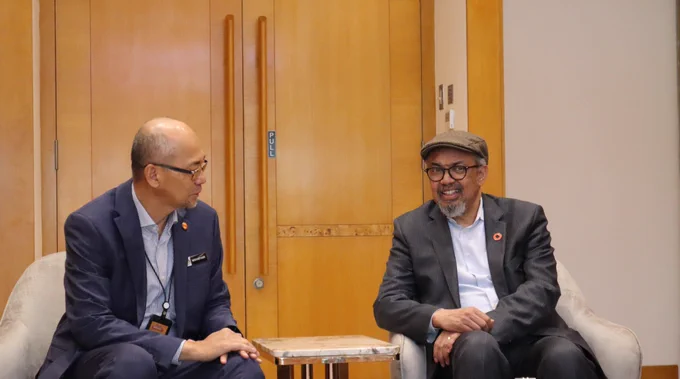 Dr Tedros Adhanom Ghebreyesus, WHO Director-General meeting Datuk Dr Mahathar Abd Wahab, Director-General of Health, Malaysia
