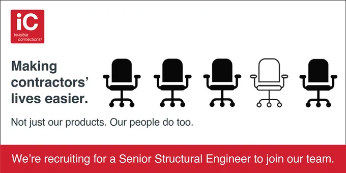 Invisible Connections are recruiting a Senior Structural Engineer to enhance their engineering capability. The successful candidate will be working as part of our Oxfordshire-based team of specialists, focusing on a diverse portfolio of reinforced concrete and hybrid construction buildings in the UK and Ireland. 
