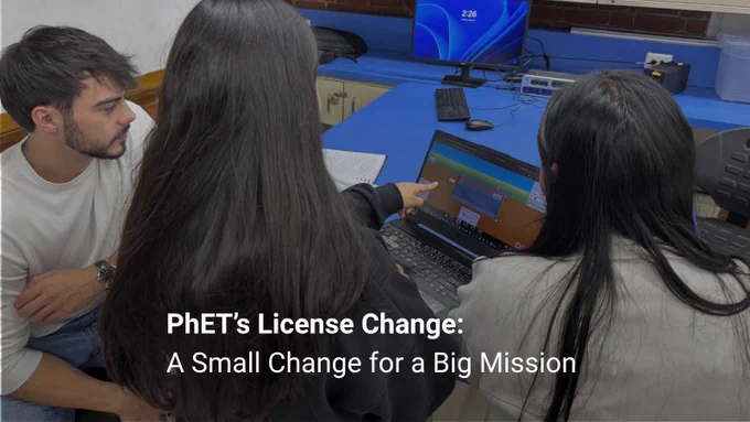 PhET Announcement - CC BY-NC License Transition