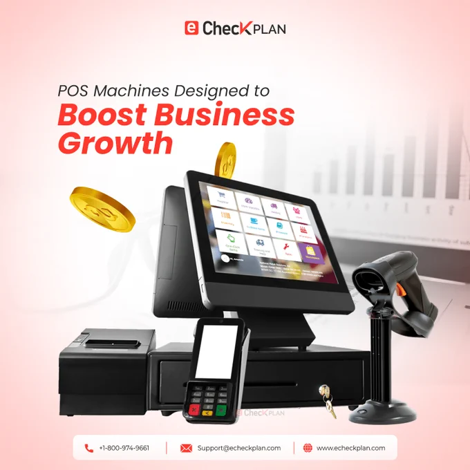  || Business Growth with POS Machines ||

Handle sales, accept payments, and manage daily operations with an all-in-one POS setup. Designed to support faster checkouts and better customer experiences.

✔ Accept card, contactless, and mobile payments
✔ Speed up checkout and reduce wait times
✔ Track sales and manage inventory easily
✔ Improve accuracy with automated billing

Run your business more efficiently while keeping customers satisfied.

👉 Get started: www.echeckplan.com/request-demo/