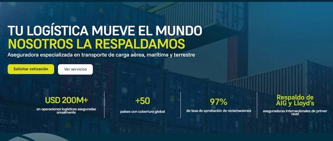 Aseguradora especializada en transporte de carga aérea, marítima y terrestre