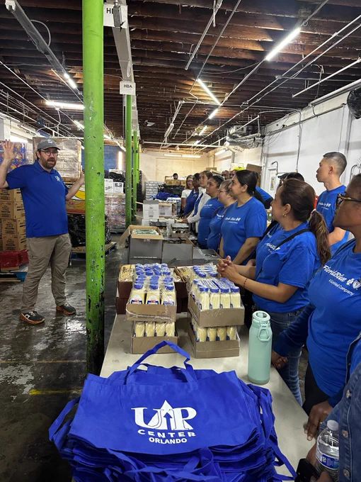Recently, our team at @FlBlue volunteered at @UAPOrlando. for our GuideWell Gives 'Take Action Day.' We helped pack fresh groceries for UAP's Mobile Prosperity Project, which serves food deserts across Central Florida. Proud to serve our community!
