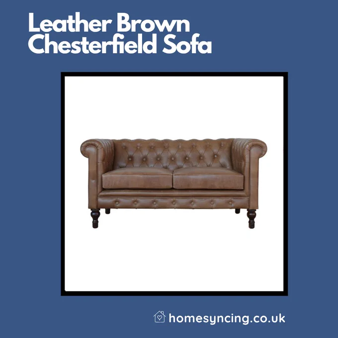 Leather Brown Chesterfield Sofa,
homesyncing.co.uk