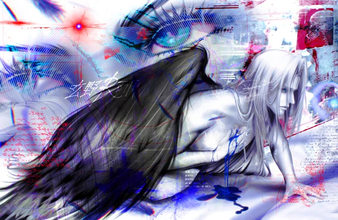 Final fantasy 7, Sephiroth, ffvii, illustration, digital art