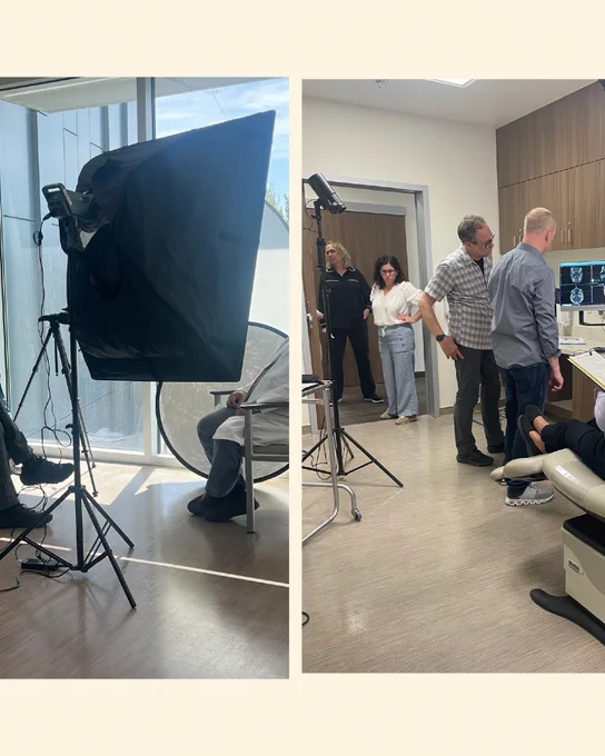 Behind the scenes photos