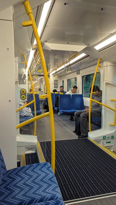 Interior of a train