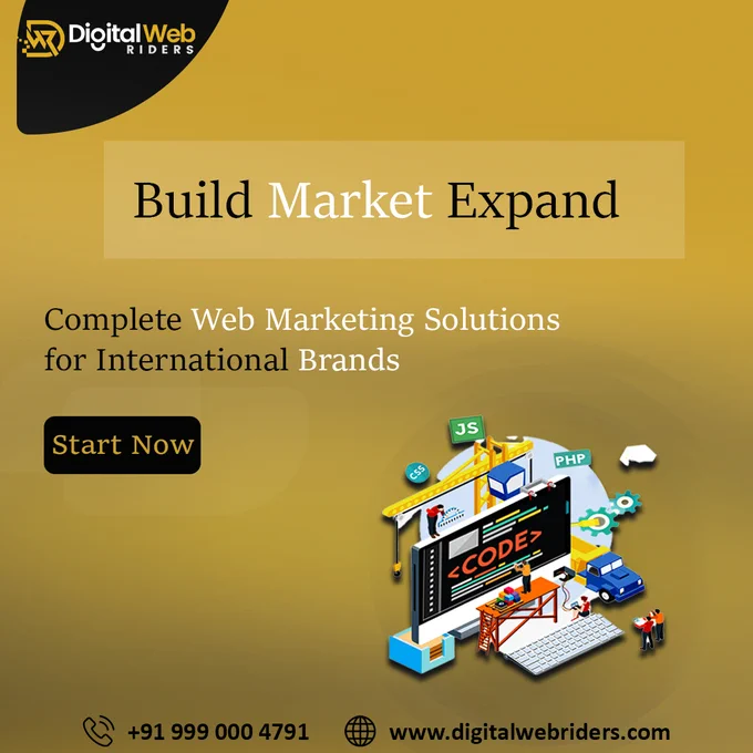 Take your business to the next level with complete web marketing solutions designed for global growth. 

From powerful websites to result-driven SEO & digital campaigns we help brands stand out and scale faster.

Ready to grow your online presence?
Let’s make it happen today!

 91 999 000 4791
www.digitalwebriders.com


#DigitalMarketing #WebDevelopment #SEOExperts #BusinessGrowth #OnlineSuccess #BrandBuilding #MarketingAgency #DigitalWebRiders