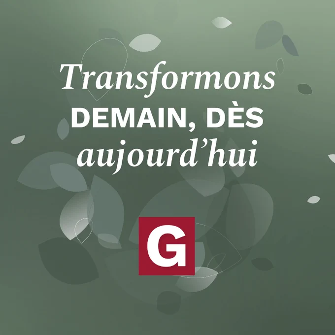 Emblème de la Journée générosité à l'Université d'Ottawa avec la phrase « Transformons demain dès aujourd’hui ».