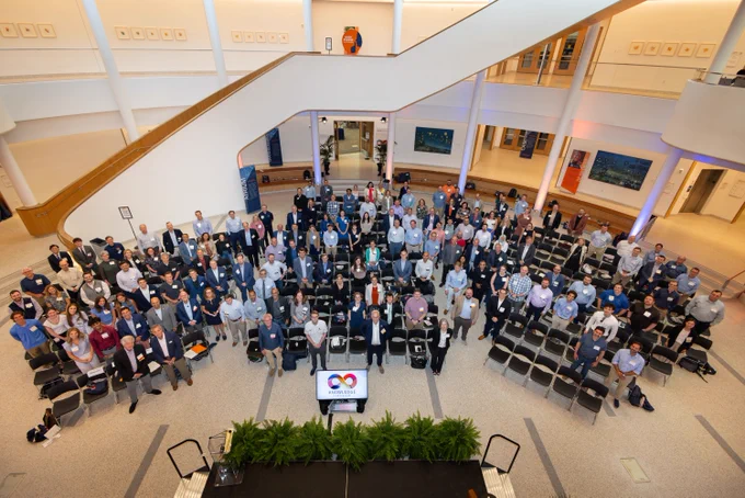 audience at the 2025 Knowledge Continuum in Shumway Atrium