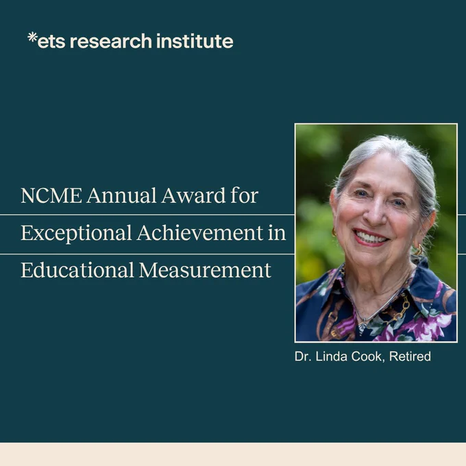 Celebration for former employee Dr. Linda Cook who has received the NCME Annual Award for Exceptional Achievement in Educational Measurement.