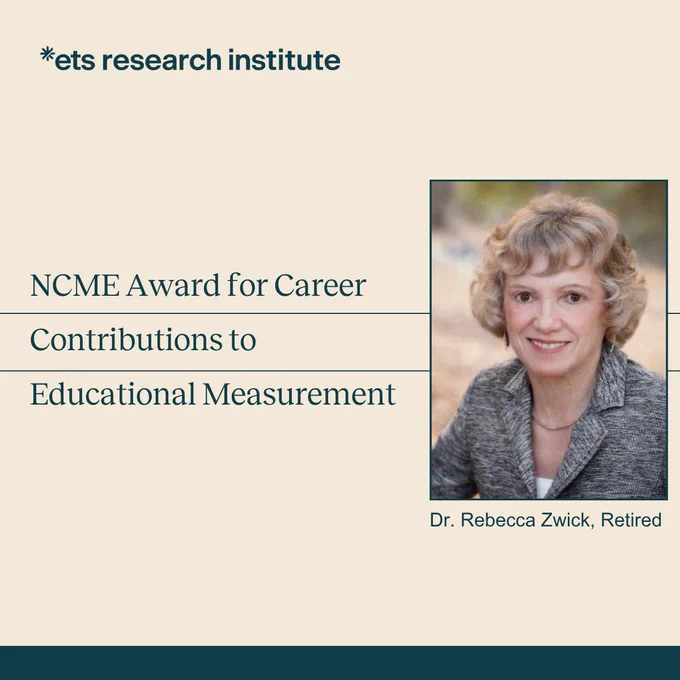 Celebration for former employee Dr. Rebecca Zwick who has received the NCME Award for Career Contributions to Educational Measurement.