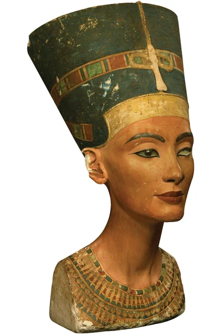 Depiction of Nefertiti (📸 bpk, Berlin/ Aegyptisches Museum, Staatliche Museen, Berlin, Germany / Art Resource, NY)
