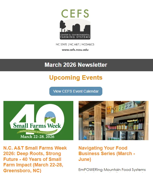 Part of CEFS March newsletter