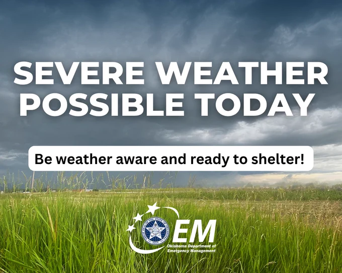 Severe Weather Possible Today - Be weather aware and ready to shelter