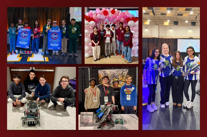 A collage of 6 images showing various people in different settings, including sports team members, a party celebration, and individuals working on projects.