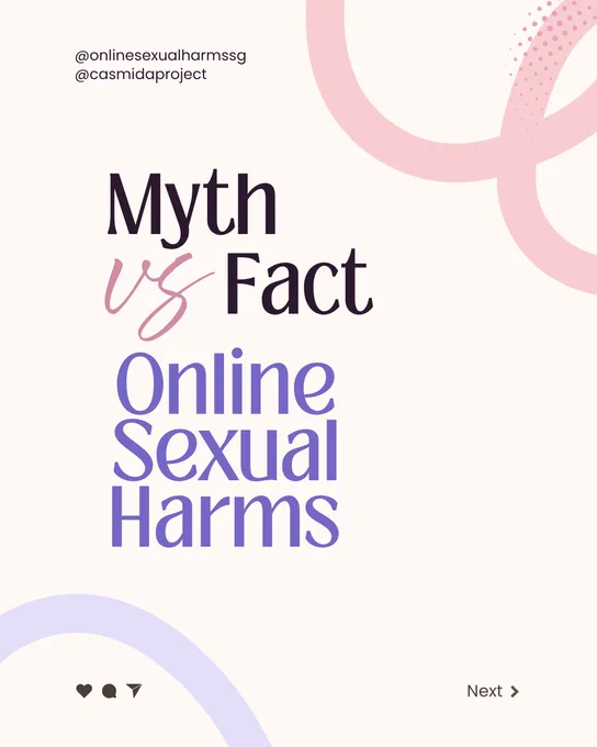 Title page for Myth vs Fact: Online Sexual Harms