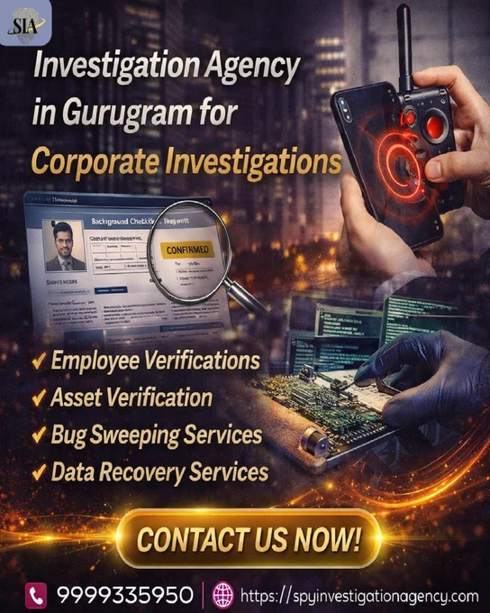 Investigation Agency in Gurugram for Corporate Investigations