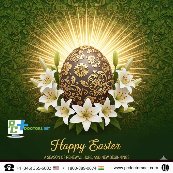 Celebrate a joyful and vibrant Easter Sunday 2026 with PC Doctors NET as we honor the profound season of renewal and resurrection. Whether you are celebrating with family in Texas, Canada, India, or the USA, we join you in the excitement of new beginnings and the unlimited potential that a fresh perspective provides. At PC Doctors NET, we believe that professional excellence is fueled by a positive spirit and a commitment to global harmony. Join our international community in embracing the hope, laughter, and happiness that this special Sunday represents. We invite you to kick off a spectacular spring season filled with light, sincere wishes for peace, and a renewed sense of purpose. Wishing you a blessed, chocolate-filled, and truly Happy Easter 2026 as we look forward to a bright future together. May this day bring restoration and joy to your home and your professional journey alike.