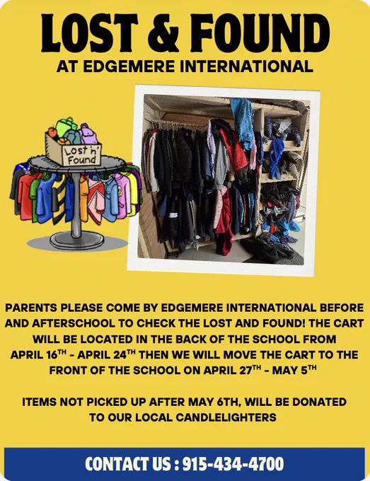 lost and found flyer