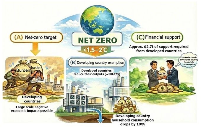 An overview of the three proposed methods for achieving Net-Zero.
Provided by Kyoto University