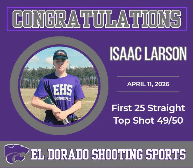 Isaac Larson First 25 straight in shooting sports